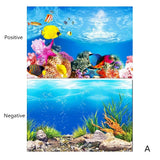 Aquarium Background Decoration Sticker Fish Tank Landscape Sticker Poster Background for Aquarium Ocean Plant Aquascape Painting