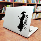 Japan Samurai Laptop Sticker for Macbook Pro 14 16 Retina 12 15 M1 Air 11 13 Inch Mac Cover Skin Vinyl Tablet PC Notebook Decal