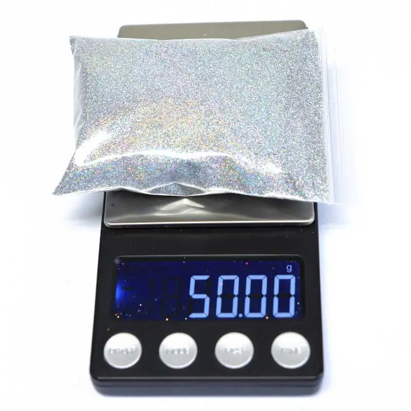 50g Holographic Glitter Powder Resin Art Glitter Laser  Nail Glitter Flakes Hexagon Shape Sparkly Sequins Resin DIY Accessories