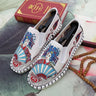 Old Beijing Cloth Shoes Embroidery Flower Social Guy Male Moccasin-Gommino Student Casual Shoes Fashion National Chinese Style