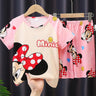 Anime Summer Kids Ice Silk Pajamas Kawaii MyMelodys Kuromis Cinnamorolls Cartoon Short Sleeve Cardigan Loungewear Set