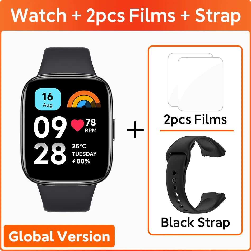 Xiaomi Redmi Watch 3 Active Global Version Smartwatch 1.83'' LCD Display Bluetooth Phone Call 12 Days Battery Blood Oxygen 5ATM