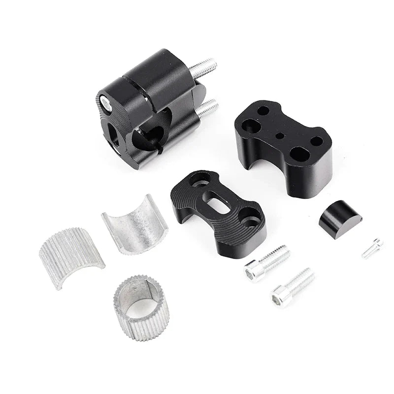 1 pair CNC 22mm 28mm Off road Motorcycle Bar Clamps Handlebar risers Adapter for 7/8" 1-1/8 Pit Dirt motorbike