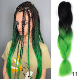 24Inch Synthetic Hair Extensions for Braids 100g/pc Jumbo Braiding Hair Kanekalon Colored Hair Pre Stretched Yaki Jumbo Braids