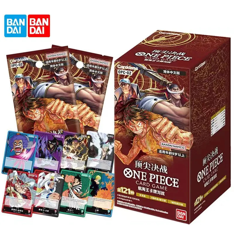 Bandai TCG Original One Piece Game Card OPC-02 Top Chinese Battle Trading card game Children's Collection Toys