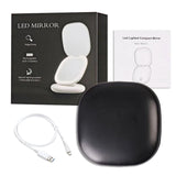 Mini Compact Led Makeup Mirror With Light 5X Magnifying Small Pocket Portable Travel Pink Black Foldable Cosmetic Vanity Mirrors