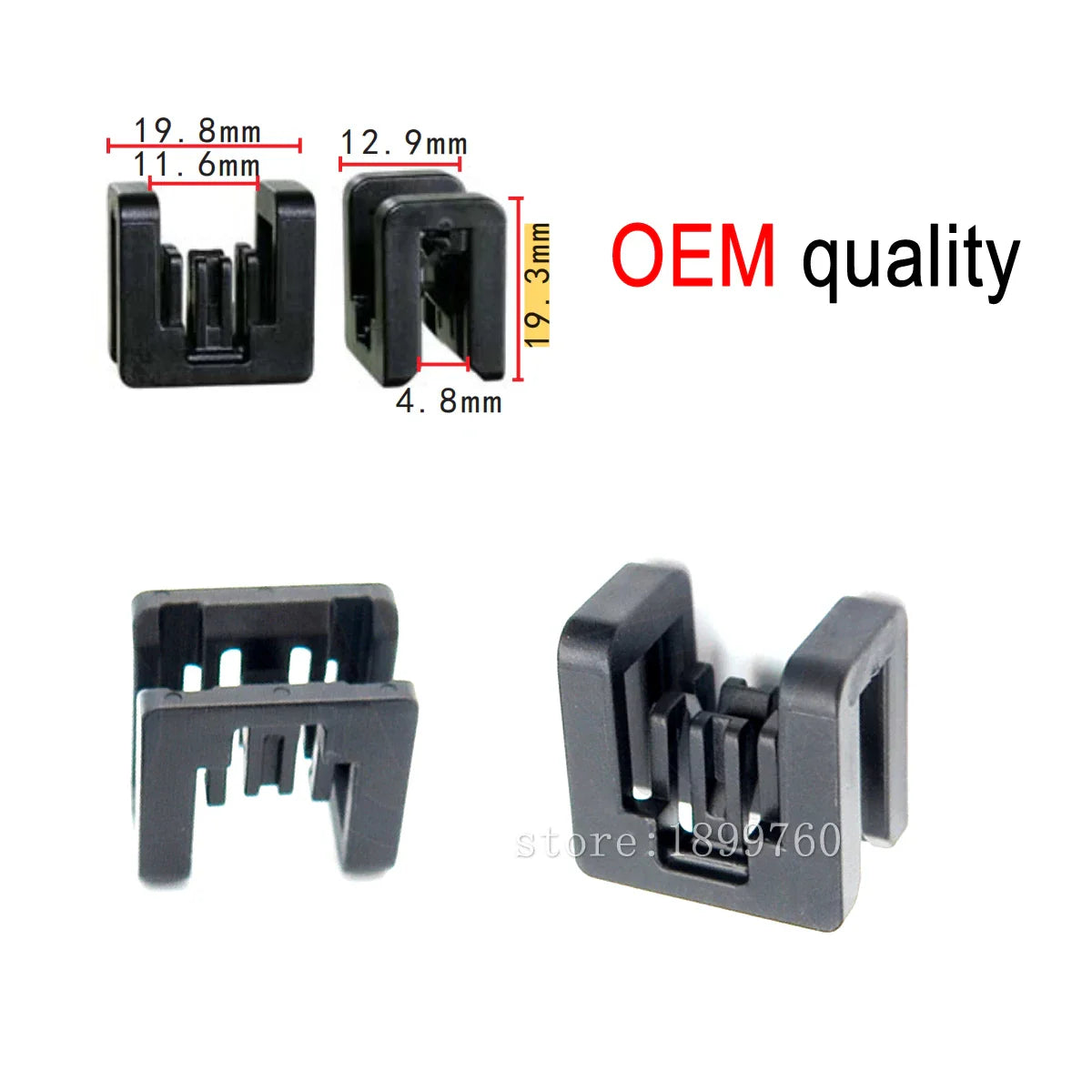 50x/100x OEM auto clips Front wall upper cover water chute for nissan renualt 668204BA5A