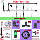 20M Auto Mist Garden Irrigation System Kit Strengthen16PE Hose Automatic Plant Watering Equipment Set for Greenhouse Lawn Patio