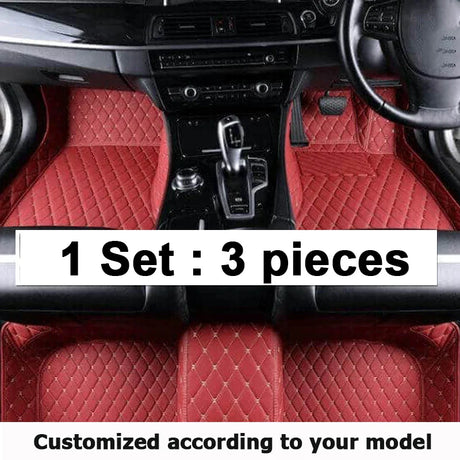 Custom Made Leather Car Floor Mats For Toyota Land Cruiser Prado 120 2003 2004 2005 2006 2008 Carpets Rugs Foot Pads Accessories