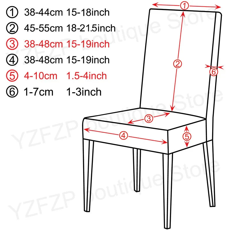 Dining chair Cover For Home Polar Fleece Fabric Chair Cover Stretch Slipcovers Seat Chair Covers Banquet Hotel Dining Room