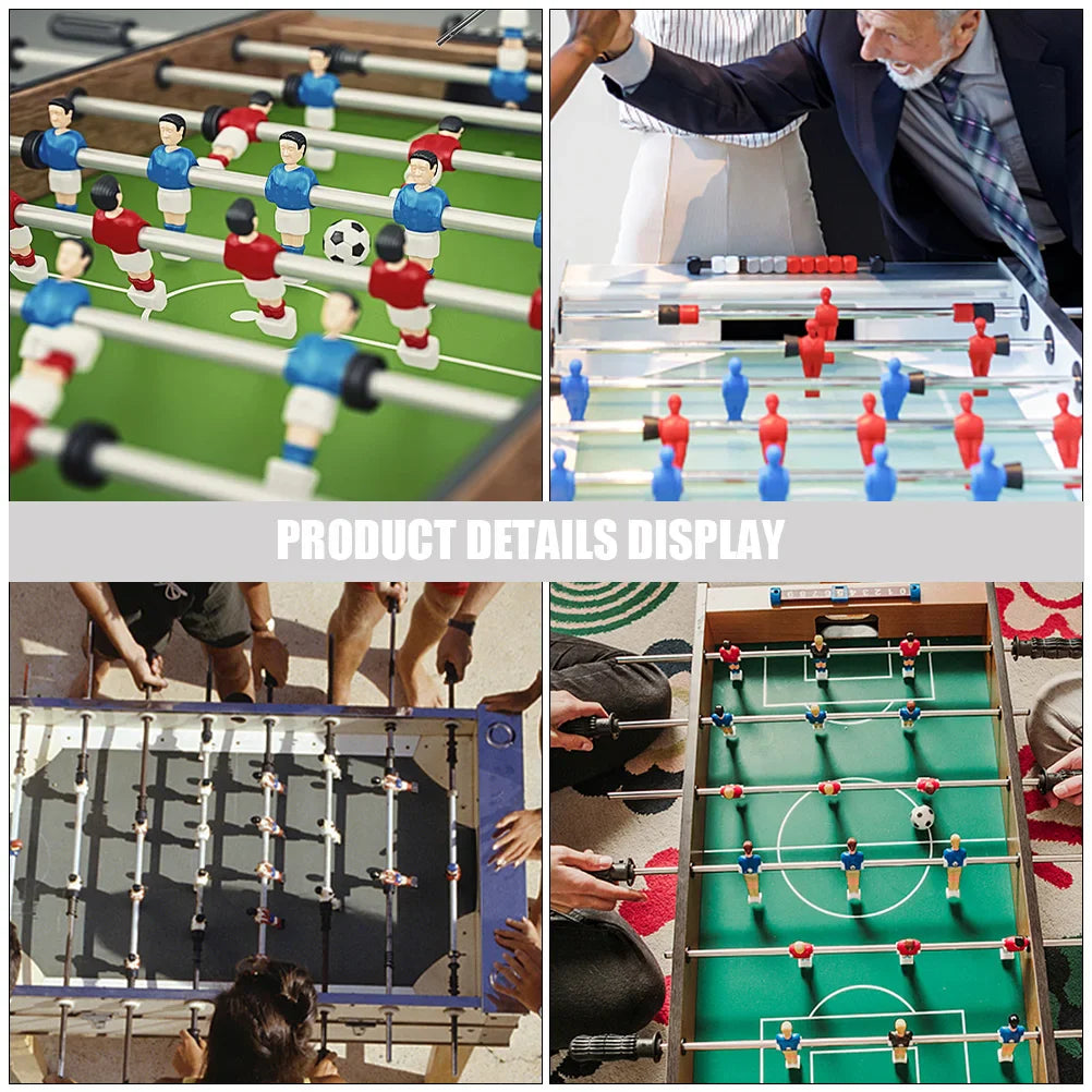 3 Pcs Foosball Handle Pole Football Machine Table Soccer Accessory Supply Desk Iron Rod Machines