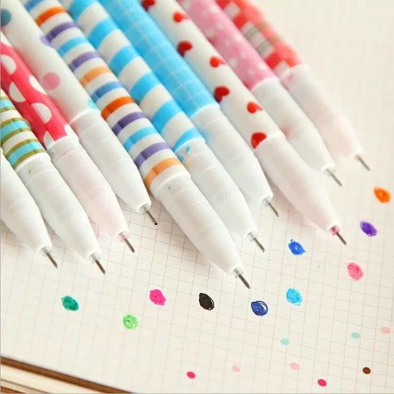 10 Pcs Korean Stationery Stationery Watercolor Pen Gel Pens Set Color Kandelia