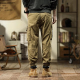 2023 Autumn Winter Cargo Pants Men Retro Loose Casual Pants Men Military Tactic Outdoors Jogging Pants Fashion Sweatpants