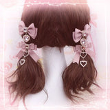 Bows hair clips popular hair catches lolita korean accessories for hair y2k bows for girls pink Lolita cosplay Popular Clips