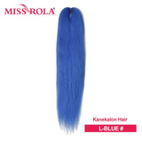 Miss Rola Synthetic Wholesale Bulk 6 Pieces 30Inch 28Inch 26Inch Pre Stretched Jumbo Braiding Hair Kanekalon EZ Twist Braid Hair