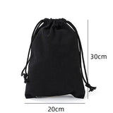 Canvas Bag Cotton Drawstring Drawstring Pocket Shopping Cotton Bag School Gym Travel Dustproof Handbag Blank girdle storage bag