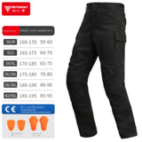 MotoWolf Motorcycle Riding Pants Men's Motorcycle Windproof And Anti Fall Pants Racing Casual Workwear Pants  Biker Jeans  Atv