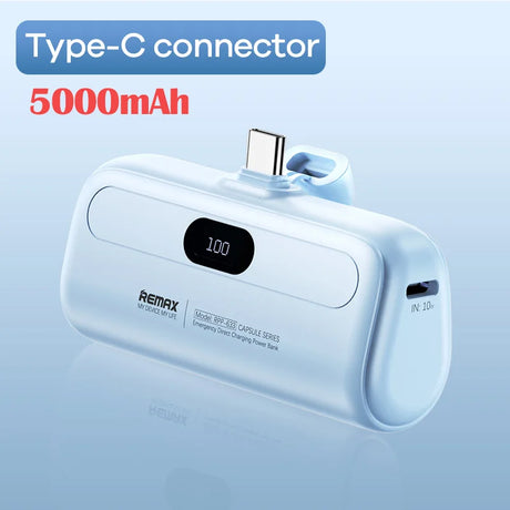 Remax Mini Power Bank 5000mAh Fast Charging for Xiaomi Samsung Huawei External  Battery Small Portable Powerbank USB Type C