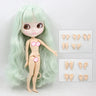 ICY DBS Blyth doll 1/6 bjd joint body white skin matte face nude doll anime toy smiling face doll girls gift