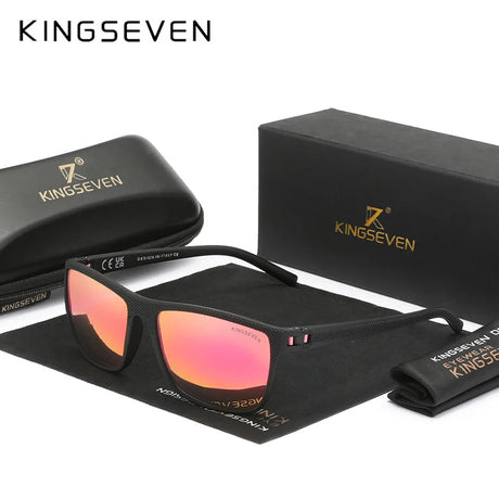 KINGSEVEN Fashion Women‘s Sunglasses New Design Rainbow Mirror Lens Polariz UV400 Glasses Chroma Party High Quality Men Eyewear