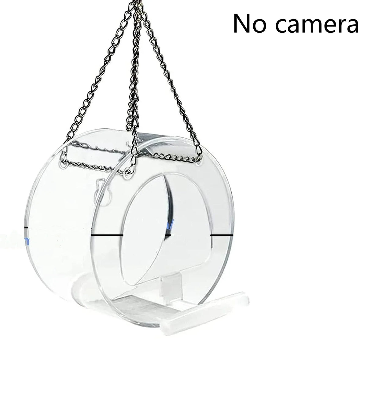 Bird Feeder with Camera, Acrylic Hanging Smart Bird Feeder House with 1080p Night-Version Video Camera WiFi Remote Bird Watching