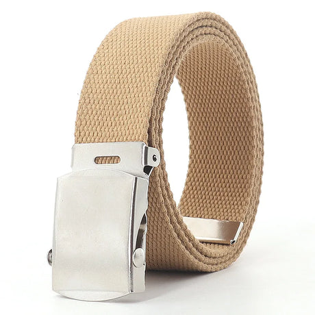 Colorful Canvas Weave Belt Casual Alloy Buckle Waistband Nylon Braided Outdoor Sports Tactical Belts Strap Fashion High Quality