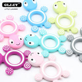 10PCS BPA Free Silicone Turtle Teething Chewable Pendant Nursing DIY Necklace Baby Pacifier Dummy Teether Toy Accessories