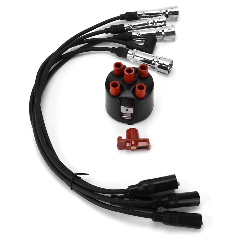 Car Ignition System Kit Distribution Cap With Rotor Ignition Wires For Golf 3 Passat 35I Vento 1H0998031 Car Accessories