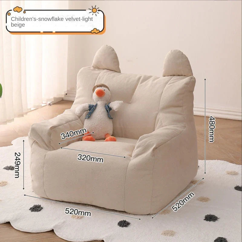 Children's Sofa Reading Book Corner Arrangement Baby Lazy Sofa Stool Sitting on The Ground Little Boy Cute Baby Small Sofa Chair