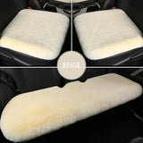 Car Seat Covers Wool Fur Capes for Cars Seat Protection Plush Material Warm Winter Suit Most Cushion Heated Interior Accessories