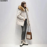 2023 New Warm Thicken Loose Down Jacket Women Winter Short Jacket Hooded Fur Collar Cotton Coat Korean Female Parkas Basic Coat