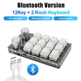 Macro Programming Keyboard Bluetooth USB Backlit 2.4G Wireless One Key Shortcut Photoshop Hotswap Red Switch Mechanical Keypad