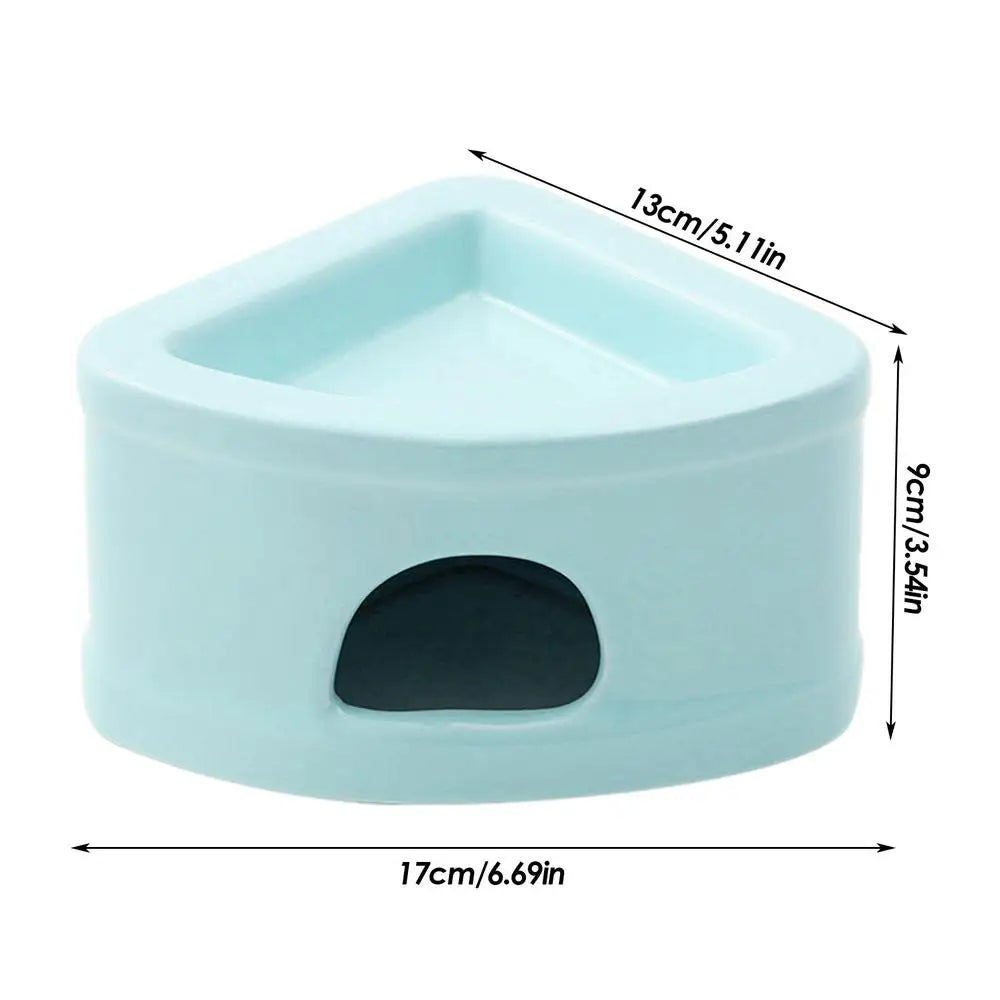 Hamster Hideaway House Ceramic Hamster Cave Small Pet Hideouts Feeding Bowl Multifunctional Habitat Bed for Lemmings Hamsters