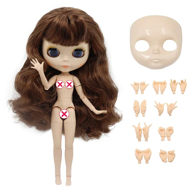 ICY DBS 10th Anniv Blyth doll 30cm 1/6 BJD toy glossy/matter shiny face colorful hair joint body