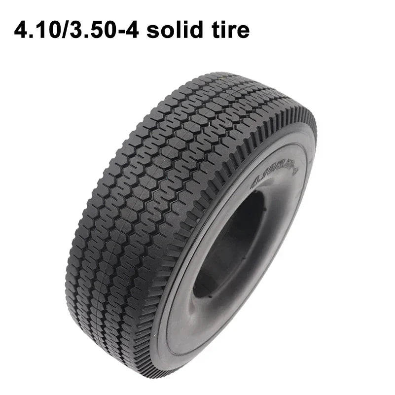 4.10/3.50-4 Tire Solid Tire 4.10-4 3.50-4 Tyre 47cc 49cc Chunky for Electric Tricycle,Trolley,Electric Scooter,warehouse Car ATV