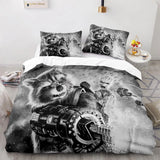 Guardians of The Galaxy Rocket Racoon 3d Bedding Set Treeman Groot Quilt Duvet Cover Set Twin Full Queen King Bedclothes