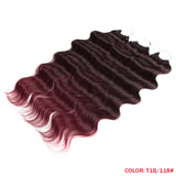 FASHION IDOL 24 Inch Body Wave Crochet Hair Synthetic Goddess Crochet Braids Natural Wavy Ombre Blonde Braiding Hair Extensions