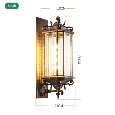 European Garden Terrace Wall Light Balcony Corridor Front Gate Outside LED Light Fixtures Courtyard Outdoor Waterproof Wall Lamp