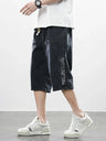 Summer Men Short Jeans Breeches Hip Hop Streetwear Baggy Denim Shorts Cotton Casual Straight Capris Pants Plus Size 8XL