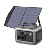 ALLPOWERS R600 Solar Generator with Solar Panel included, 600W 299Wh LiFePO4 Portable Power Station with Solar Charger for Camp