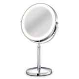 Makeup Mirror With Light Lamp 10x Magnifying Desktop Vanity Mirror Backlit Adjustable Light Standing Cosmetic Mirror