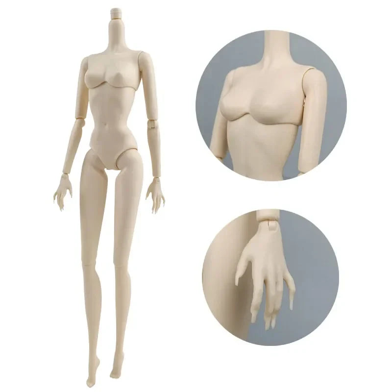 High Quality Kids Toy 1/6 11 Jointed DIY Movable Nude Naked Doll Body For 11.5" Dollhouse DIY Body Doll Accessories Gifts