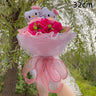 Kawaii Hello Kitty Cat Plush Dolls  Rose Soap Flowers Bouquet Christmas Valentine's Day Birthday Graduation Gifts