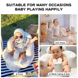 Infant Shining Baby Inflatable Sofa Children Puff Portable Bath Chairs PVC Multifunctional Seat Practice Sitting Bath Stool