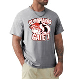 Olympiakos Gate 7 T-shirt sweat Aesthetic clothing plus size tops plain workout shirts for men