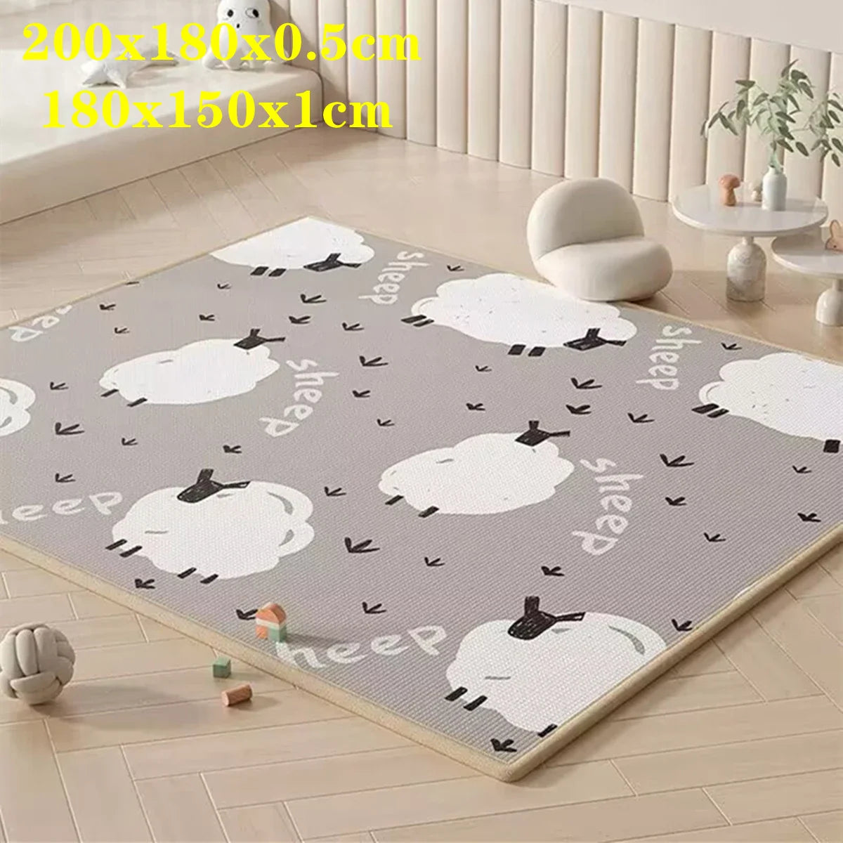 Thicken 1CM Non-toxic EPE Baby Activity Gym Baby Crawling Play Mats Folding Mat Carpet Baby Game Mat for Children's Safety Rug