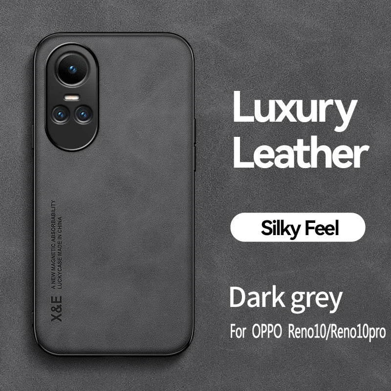 For OPPO Reno 10 5G CPH2531 Case Luxury Magnetic Leather Soft Phone Cases for Oppo Reno10 Pro Global 2023 CPH2525 Back Cover