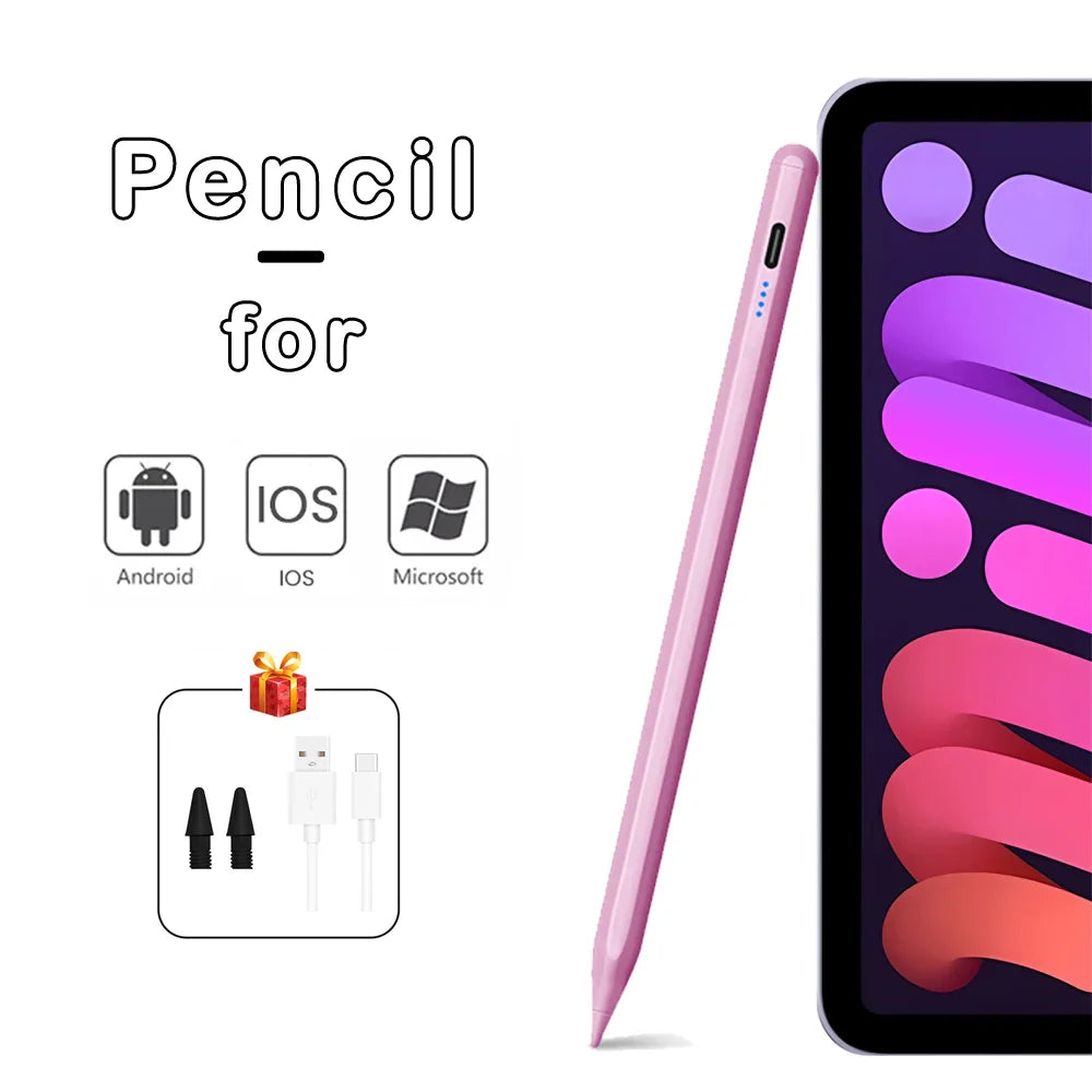 Universal Stylus Pen For IOS Windows Samsung Xiaomi Huawei Pads To Paint Write With Colorful Red Black Pink Fashional Pencil