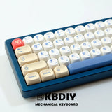 KBDiy KOA Keycaps GMK Soymilk 140 Keys PBT Keycap Similar MOA Japanese Korean Russian Keycap 7u MAC ISO For Mechanical Keyboard