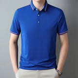 Pure Cotton Short Sleeved T-shirt, Men's Lapel, Summer New Casual and Comfortable POLO Shirt